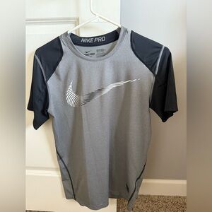 Boys Nike Pro Dri-Fit Fitted Short Sleeve Shirt